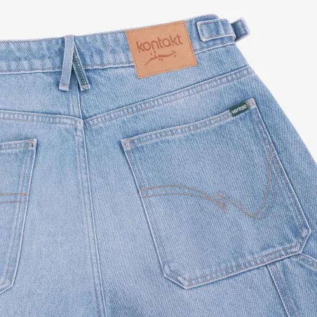 Carpenter baggy unisexe en jeans - KARIM 2.0 - KONTAKT