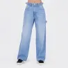 Carpenter baggy unisexe en jeans - KARIM 2.0 - KONTAKT