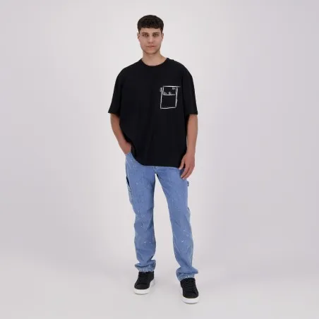 Carpenter homme avec taches de peinture en jeans - KARIM - KONTAKT
