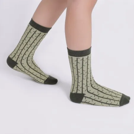 Chaussette unisexe junior imprimé CACTUS - KONTAKT