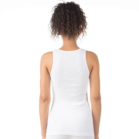 Débardeur senior en tricot côtelée jacquard - KONTAKT