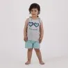 Ensemble bébé fille sans manches JE SUIS ADORABLE - KONTAKT