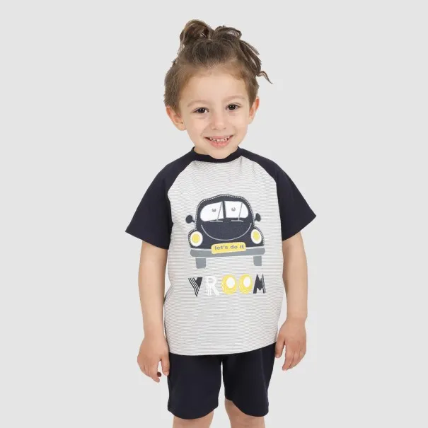 Ensemble bébé manches raglan VROOM - KONTAKT