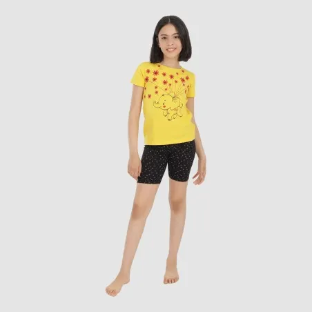 Ensemble fille t-shirt manches courtes et cycliste ELEPHANT - KONTAKT