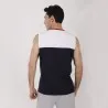 Débardeur homme bi-couleurs et col contrasté - KONTAKT