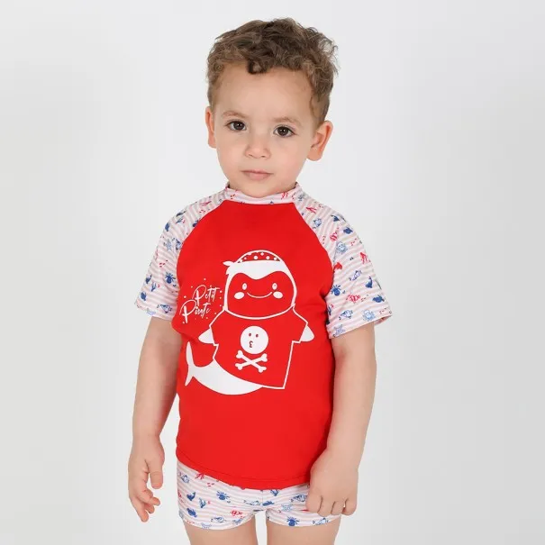 Ensemble bébé t-shirt et short de bain PETIT PIRATE - KONTAKT