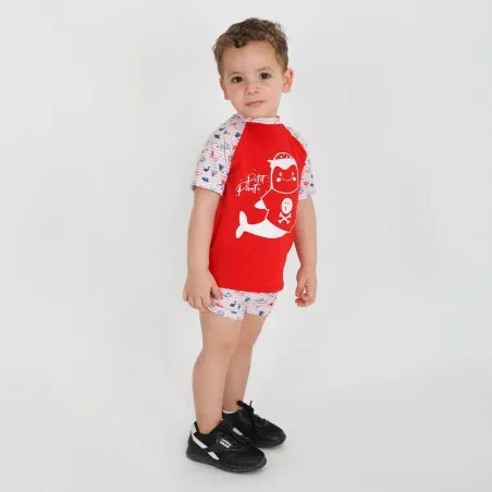 Ensemble bébé t-shirt et short de bain PETIT PIRATE - KONTAKT