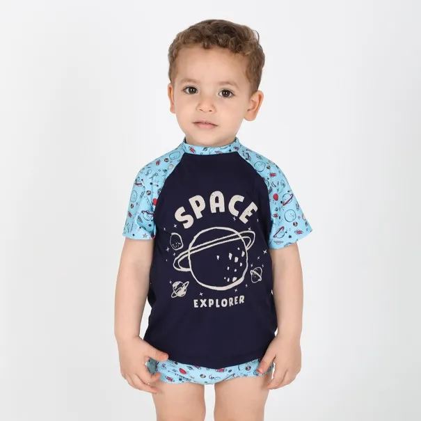 Ensemble bébé t-shirt et short de bain SPACE EXPLORER - KONTAKT
