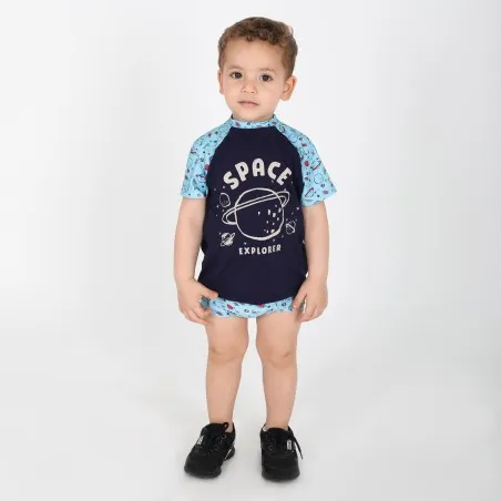 Ensemble bébé t-shirt et short de bain SPACE EXPLORER - KONTAKT