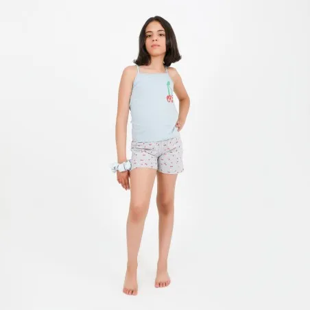 Ensemble fille bretelle et short PEACE - KONTAKT
