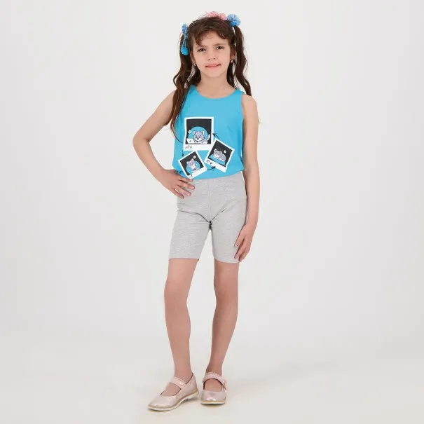 Ensemble fille débardeur et cycliste POLAROID CHAT - KONTAKT