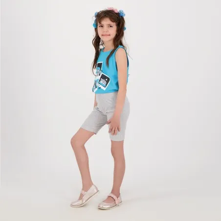 Ensemble fille débardeur et cycliste POLAROID CHAT - KONTAKT