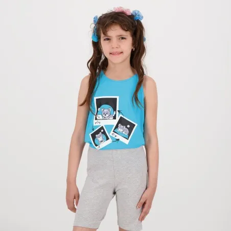 Ensemble fille débardeur et cycliste POLAROID CHAT - KONTAKT