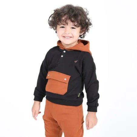Hoodie bébé avec poche à rabat - KONTAKT