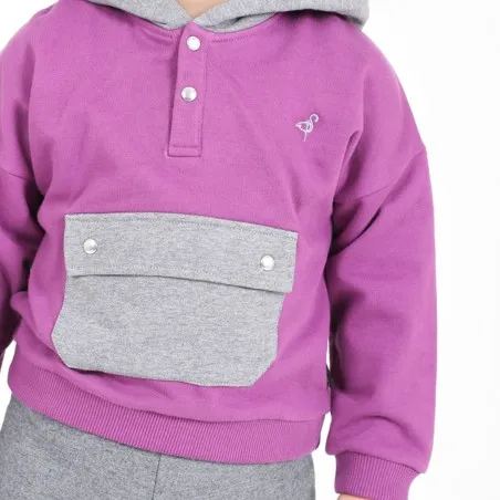 Hoodie bébé avec poche à rabat - KONTAKT