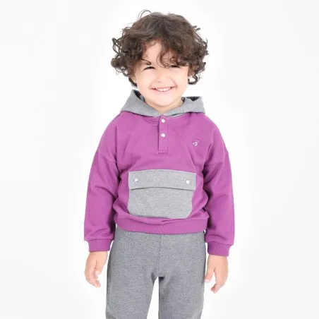 Hoodie bébé avec poche à rabat - KONTAKT