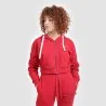 Hoodie crop zippé femme avec détails couture - KONTAKT