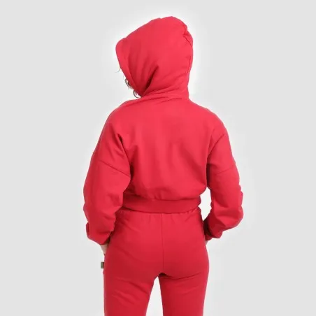 Hoodie crop zippé femme avec détails couture - KONTAKT
