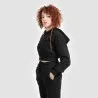 Hoodie crop zippé femme avec détails couture - KONTAKT