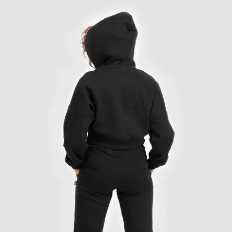 Hoodie crop zippé femme avec détails couture - KONTAKT