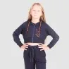 Hoodie crop zippé fille CAMEL - KONTAKT