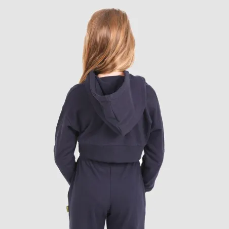 Hoodie crop zippé fille CAMEL - KONTAKT