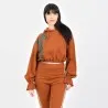 Hoodie femme manches poète CACTUS - KONTAKT