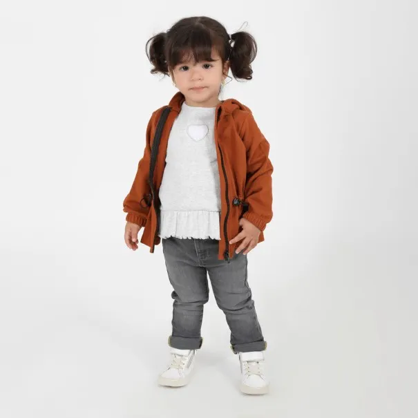 Hoodie zippé bébé avec cordon de serrage - KONTAKT