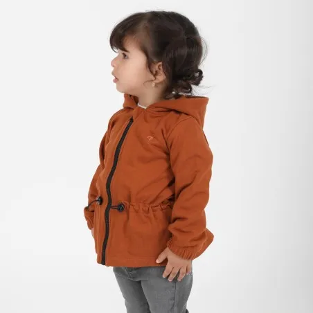 Hoodie zippé bébé avec cordon de serrage - KONTAKT