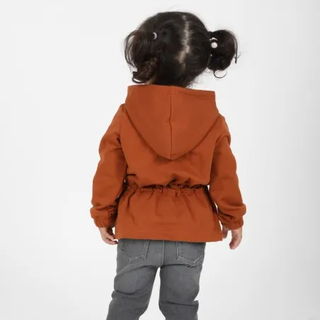 Hoodie zippé bébé avec cordon de serrage - KONTAKT