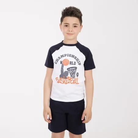Ensemble garçon manches raglan et short BASKETBALL - KONTAKT