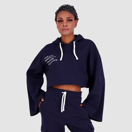 Hoodie crop femme LIVING MORE SUSTAINABLY - KONTAKT