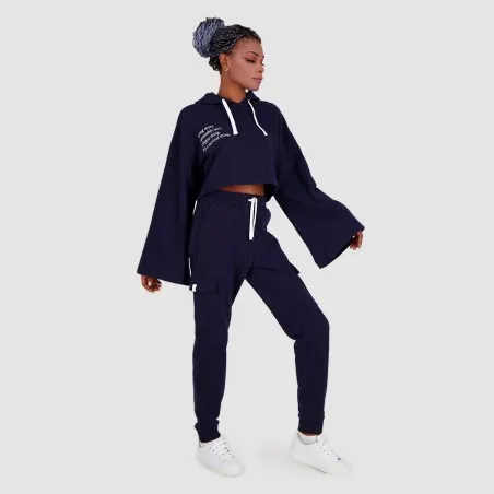 Hoodie crop femme LIVING MORE SUSTAINABLY - KONTAKT