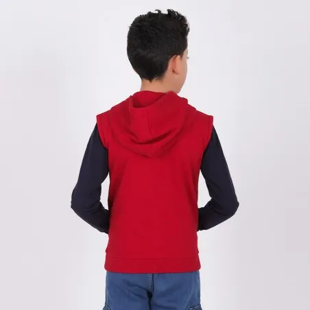 Hoodie zippé garçon sans manches - KONTAKT