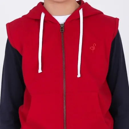 Hoodie zippé garçon sans manches - KONTAKT