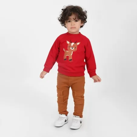 Jogger cargo bébé avec ceinture en cote - KONTAKT