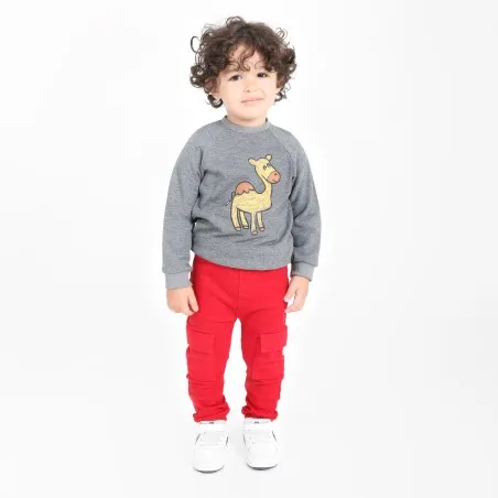 Jogger cargo bébé avec ceinture en cote - KONTAKT