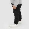 Jogger cargo bébé avec ceinture en cote en jeans - KONTAKT