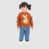Jogger cargo bébé avec ceinture en cote en jeans - KONTAKT