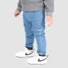 Jogger cargo bébé avec ceinture en cote en jeans - KONTAKT