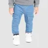 Jogger cargo bébé avec ceinture en cote en jeans - KONTAKT