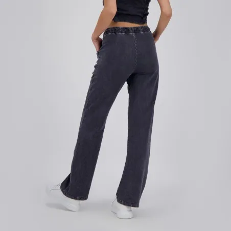 Jogger délavé jambe droite femme avec poches plaquées - KONTAKT