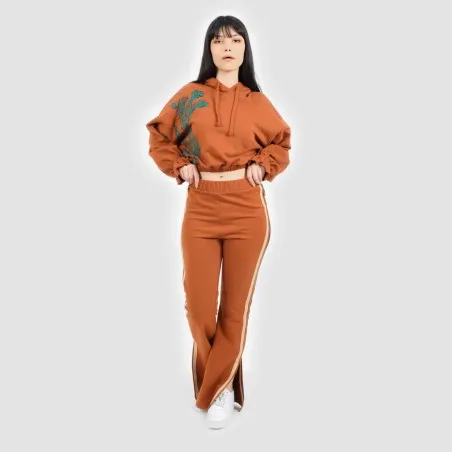 Jogger flare femme avec bande contrasté - KONTAKT