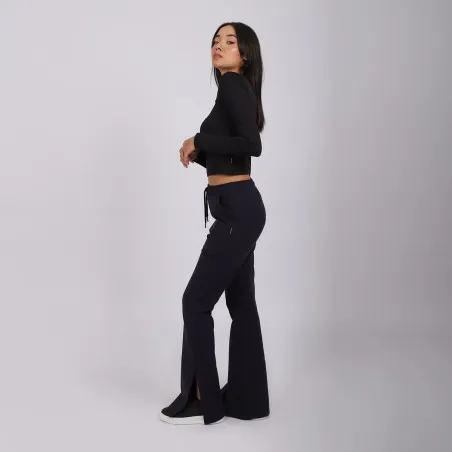 Jogger flare femme avec fente coté - KONTAKT