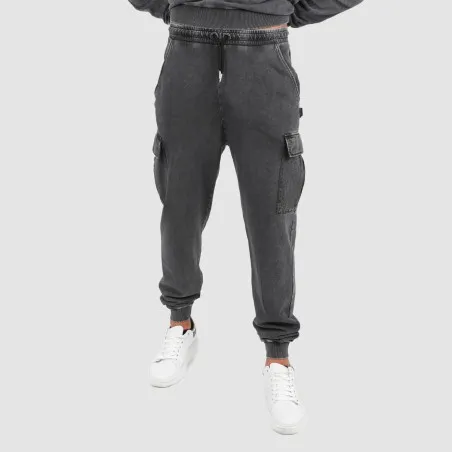 Jogger homme avec poches cargo délavé - KONTAKT