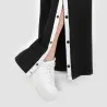 Jogger wide leg femme avec boutons pression - KONTAKT