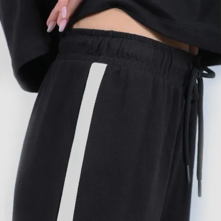 Jogger wide leg femme avec boutons pression - KONTAKT