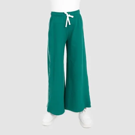 Jogger wide leg fille avec piping - KONTAKT