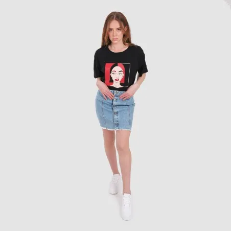 Jupe femme courte en jeans - KONTAKT