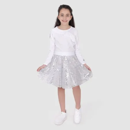 Jupe fille en tulle et élastique scintillant - KONTAKT